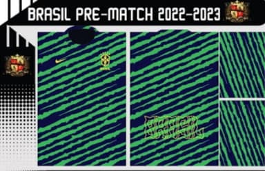 Vetor Camisa do Brasil Pré Jogo 2022/2023