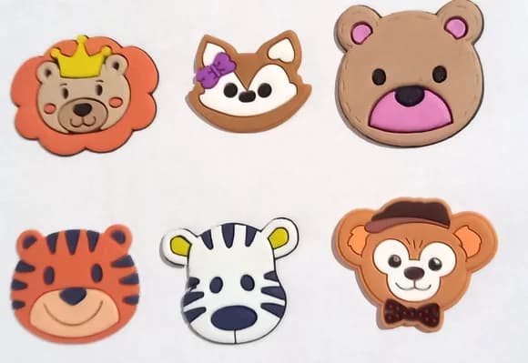 Aplique Tema Safari Emborrachados Variados - 6 Peças