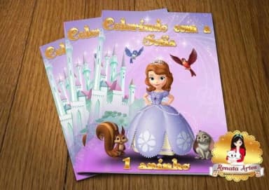 Revista de Colorir com Giz Sofia