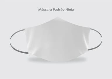 Mokunp Máscara Ninja Coreldraw -yellow