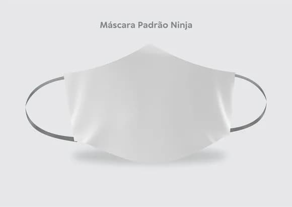 Mokunp Máscara Ninja Coreldraw -yellow