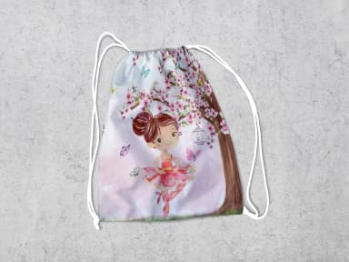Mochilinha Personalizada para lembrancinhas Bailarina