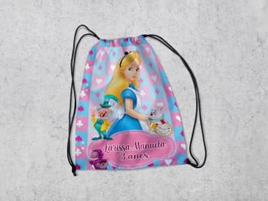 Mochilinha Personalizada da Alice no Pais das Maravilhas