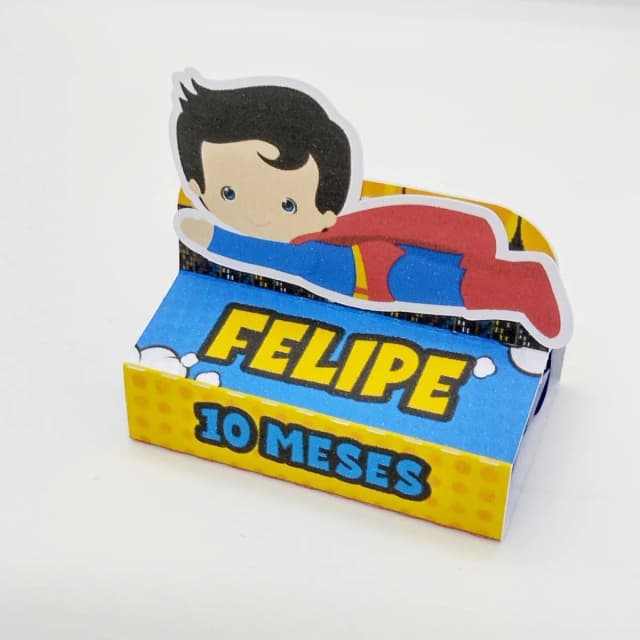 Porta bis duplo Ursinha SUPERMAN CUTE - PEGUE E MONTE