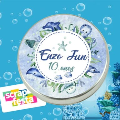 Latinhas Personalizadas Fundo do Mar
