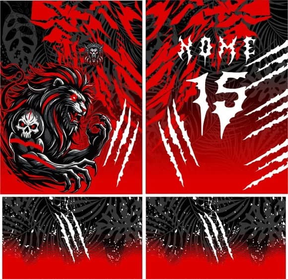 Arte Vetor Camisa Interclasse Leão 359