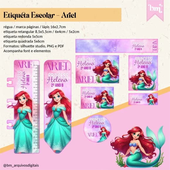 60 Etiquetas Ariel