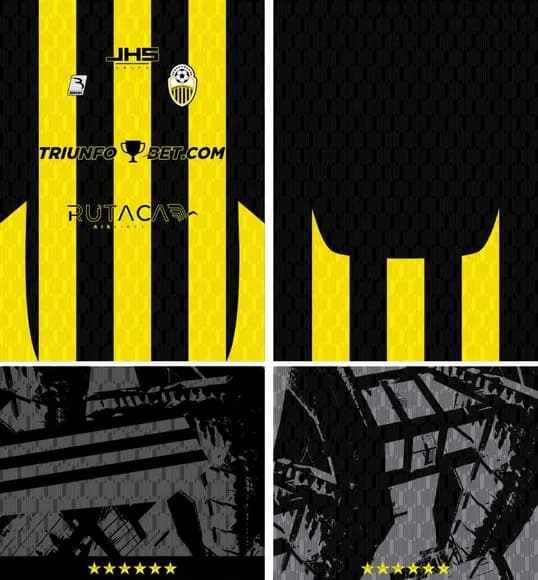Arte Vetor Camisa Deportivo Táchira Home Kit 2025