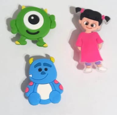 Pins para Crocs Monstros S.a. Variados - 6 Unidades
