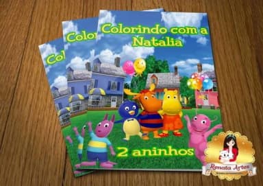 Revista de Colorir com Giz Backyardigans