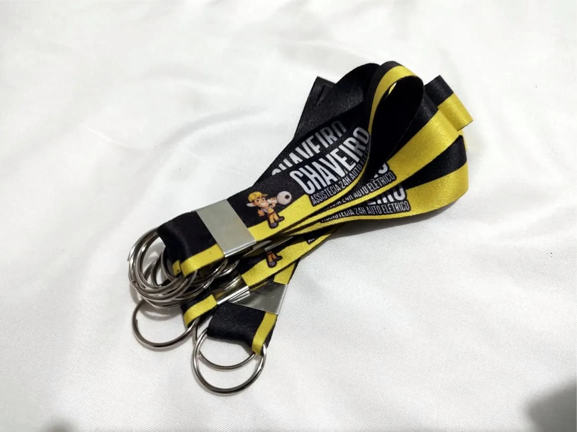 Chaveiro Personalizado em Tecido!