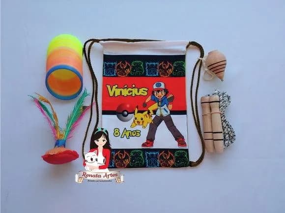 Mochila Boa Infância Tema Pokémon