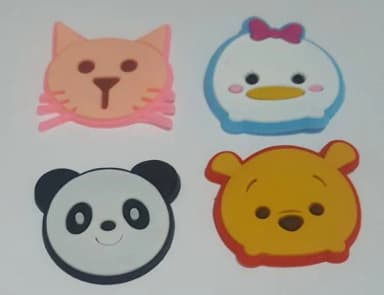 Apliques Animais Emorrachados Variados Pacotes com 8 Unidade