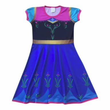 Vestido Infantil Princesa Gelo
