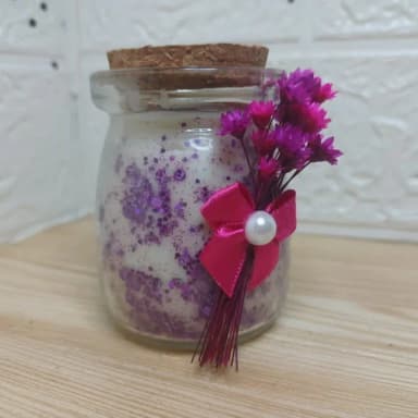 Vela com Glitter Tampa de Rolha