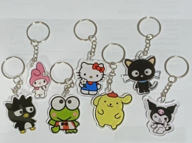 Chaveiro Turma Hello Kitty Acrilico Pct com 35 Unidades