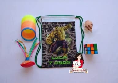 Mochila Brinquedos Retrô Tema Hulk