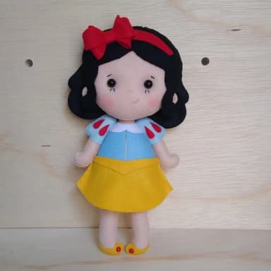 Princesa Branca de Neve em Feltro