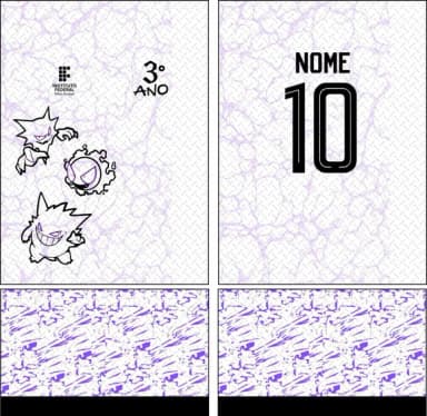 Arte Vetor Camisa Interclasse 2024 Gengar Mod-86