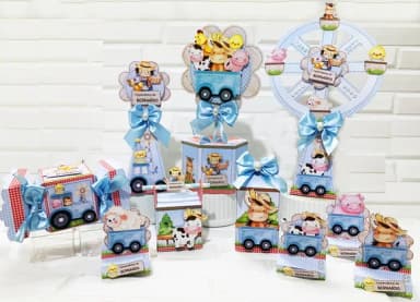 Kit 60 Lembrancinhas Fazendinha