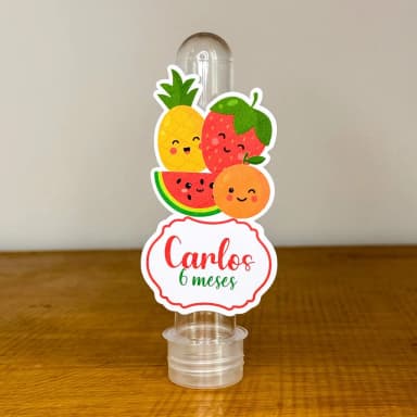 Apliques para Tubetes Personalizados FRUTINHAS - Decoração de Festa | Lembrancinhas | Aniversário | Personalizados