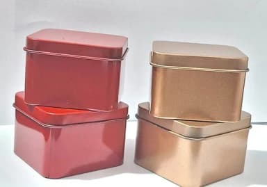 Lata de Metal para Lembrança Pacote com 4 Unidades