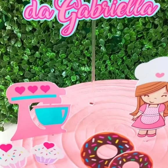 Topo de Bolo Confeitaria