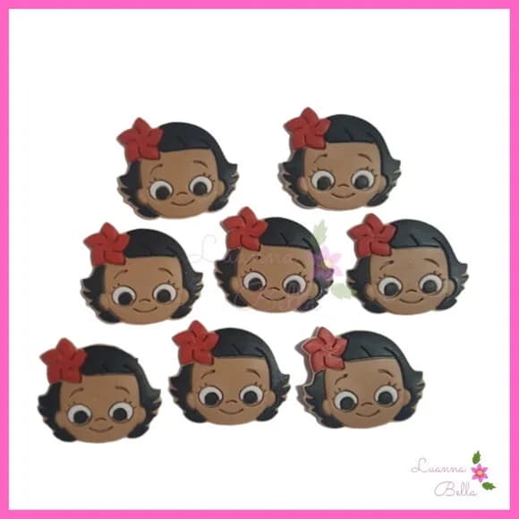 Aplique Moana Baby emborrachado - Pcts c/7 unds
