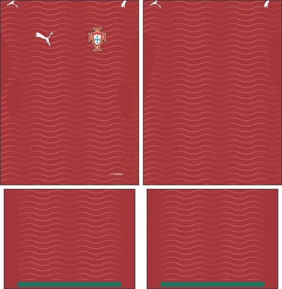 Arte Vetor Camisa Portugal Local 2026