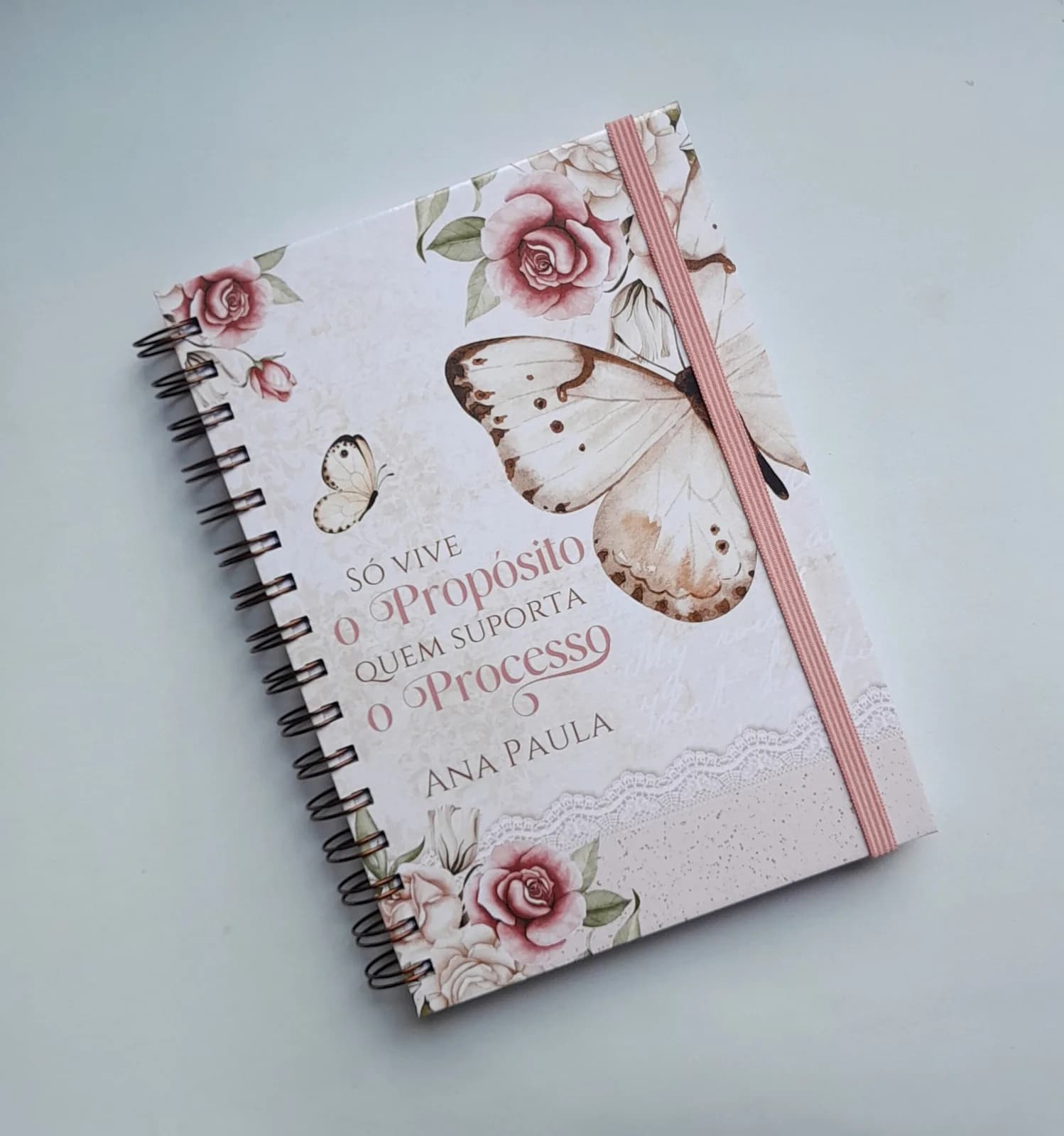 Caderno A5 Borboleta Vintage c/ 100 folhas