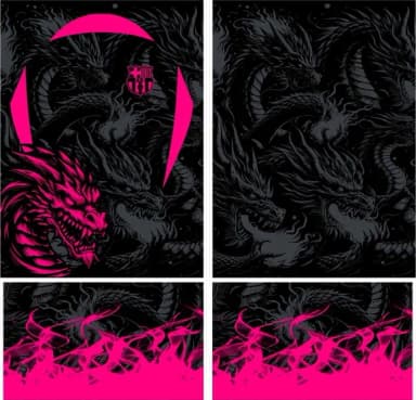 Arte Vetor Camisa Interclasse Dragão Mod-94