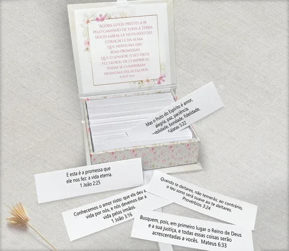 Caixinha Preciosas Promessas Batizado / Eucaristia / Crisma