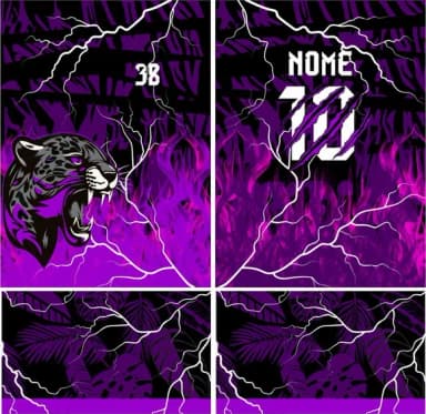 Arte Vetor Camisa Interclasse Onça 273