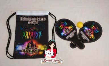 Mochila Ping Pong Personalizada Tema Balada Neon