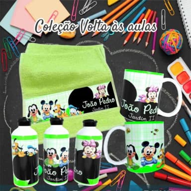 Kit Toalhinha com Garrafa Personalizada