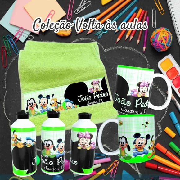Kit Toalhinha com Garrafa Personalizada