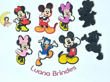 Ponteira P/lápis Mickey e Minnie Pacote com 6 Unidades