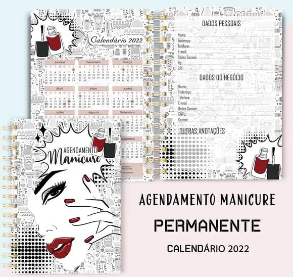 Arquivo Digital Agenda Manicure Permanente Jpg/pdf - Cod 51