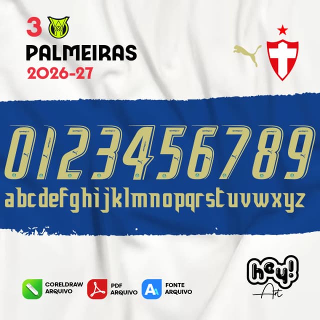 Fonte Vetor Palmeiras 2026/27 Third