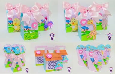 Kit 60 Lembrancinhas Galinha Pintadinha