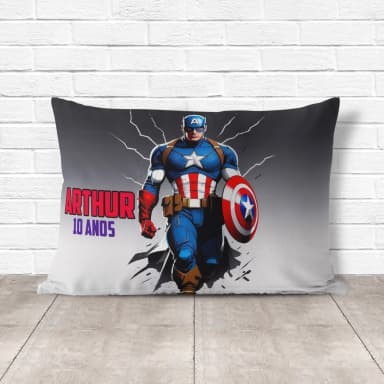 Almofada Personalizada lembrancinhas do Capitão América