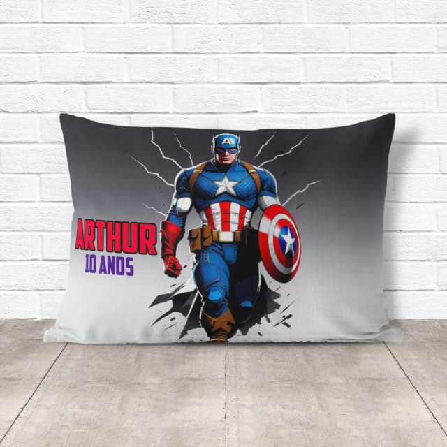 Almofada Personalizada lembrancinhas do Capitão América