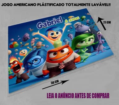 Jogo Americano Sousplat Personalizado d