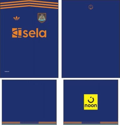 Arte Vetor Camisa Newcastle Terceira 2025-2026