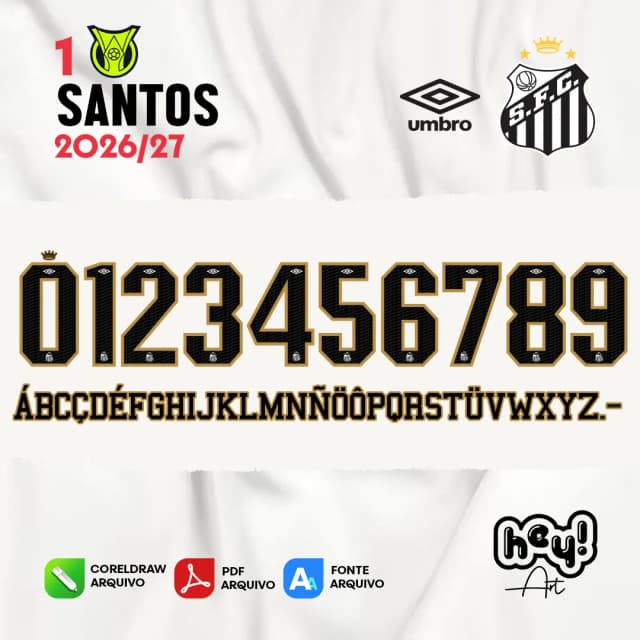 Fonte Vetor Santos 2026/27 Home