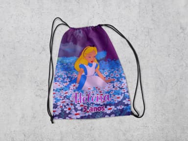 Mochilinha Personalizada da Alice no Pais das Maravilhas