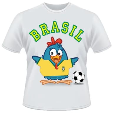 Camiseta Galinha Pintadinha Brasil