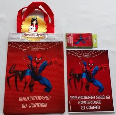 Kit colorir na sacola HOMEM ARANHA