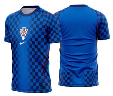 Arte Vetor Camisa Croacia Visita 2026