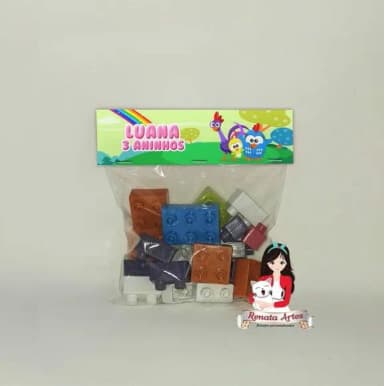 Blocos de Montar Personalizado Galinha Pintadinha Cute